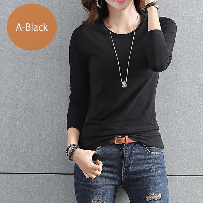 tシャツ ロンt トップス レディース 長袖 秋 冬 黒 白 おしゃれ かわいい 30代 40代 50代 インナー 極暖 [郵2]^t782^ | uricca | 09