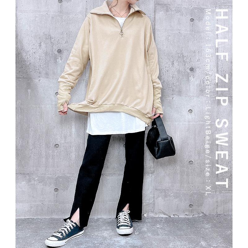 uricca（ウリッカ） トレーナー レディース スウェット リブ長 指穴