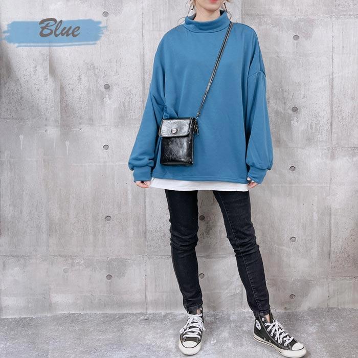 トレーナー スウェット トップス レディース 長袖 秋 冬 黒 白 おしゃれ かわいい 30代 40代 50代 重ね着 極暖 [郵3]^t956^ | uricca | 21