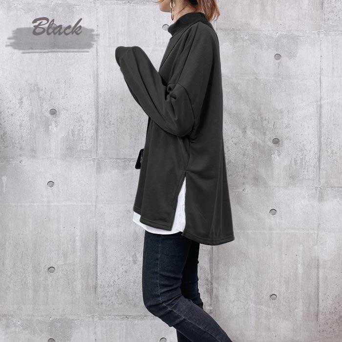 トレーナー スウェット トップス レディース 長袖 秋 冬 黒 白 おしゃれ かわいい 30代 40代 50代 重ね着 極暖 [郵3]^t956^ | uricca | 26