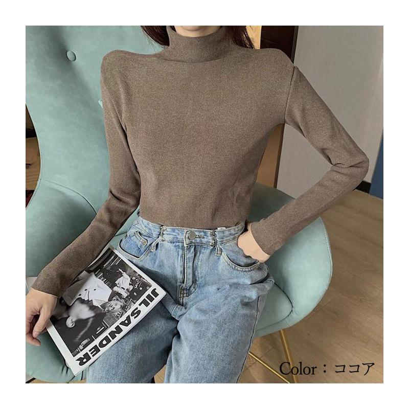 1476円 クーポンで！ インナー レディース 裏起毛 秋 冬 黒 おしゃれ かわいい インナー トップス ハイネック タートルネック 極暖 [郵2]^t964^ | uricca | 10