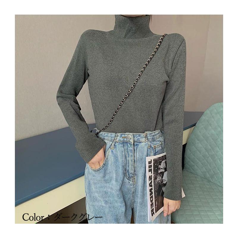 1476円 クーポンで！ インナー レディース 裏起毛 秋 冬 黒 おしゃれ かわいい インナー トップス ハイネック タートルネック 極暖 [郵2]^t964^ | uricca | 12