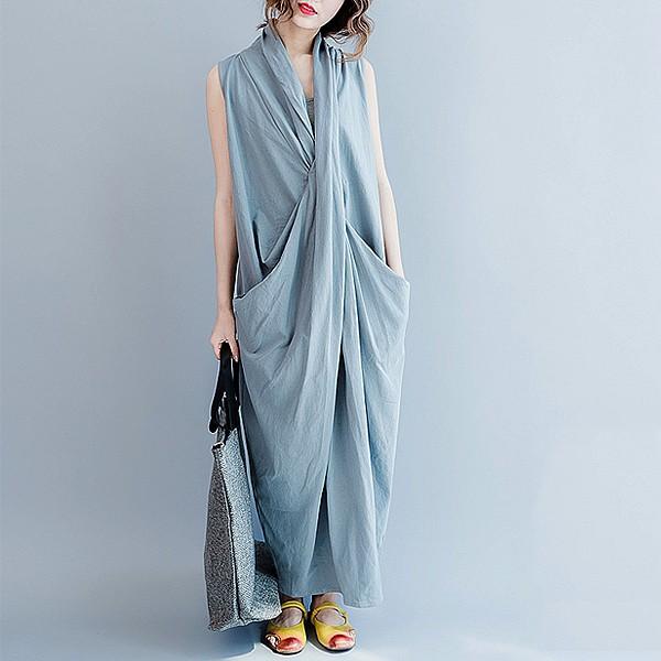 ワンピース 夏 春 レディース 半袖 カジュアル 30代 代 ロング マキシ 無地 ノースリーブ リラックス W523 W523 Uricca ウリッカ By Raspberry 通販 Yahoo ショッピング