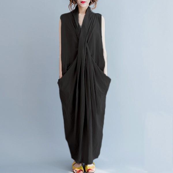 ワンピース 夏 春 レディース 半袖 カジュアル 30代 代 ロング マキシ 無地 ノースリーブ リラックス W523 W523 Uricca ウリッカ By Raspberry 通販 Yahoo ショッピング