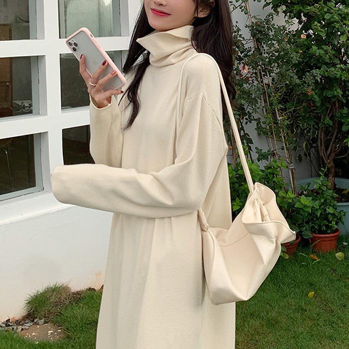 ニットワンピース ワンピース ニット ロング ミモレ丈 膝丈 タートルネック スリット ワンピ レディース W647 W647 Uricca ウリッカ By Raspberry 通販 Yahoo ショッピング