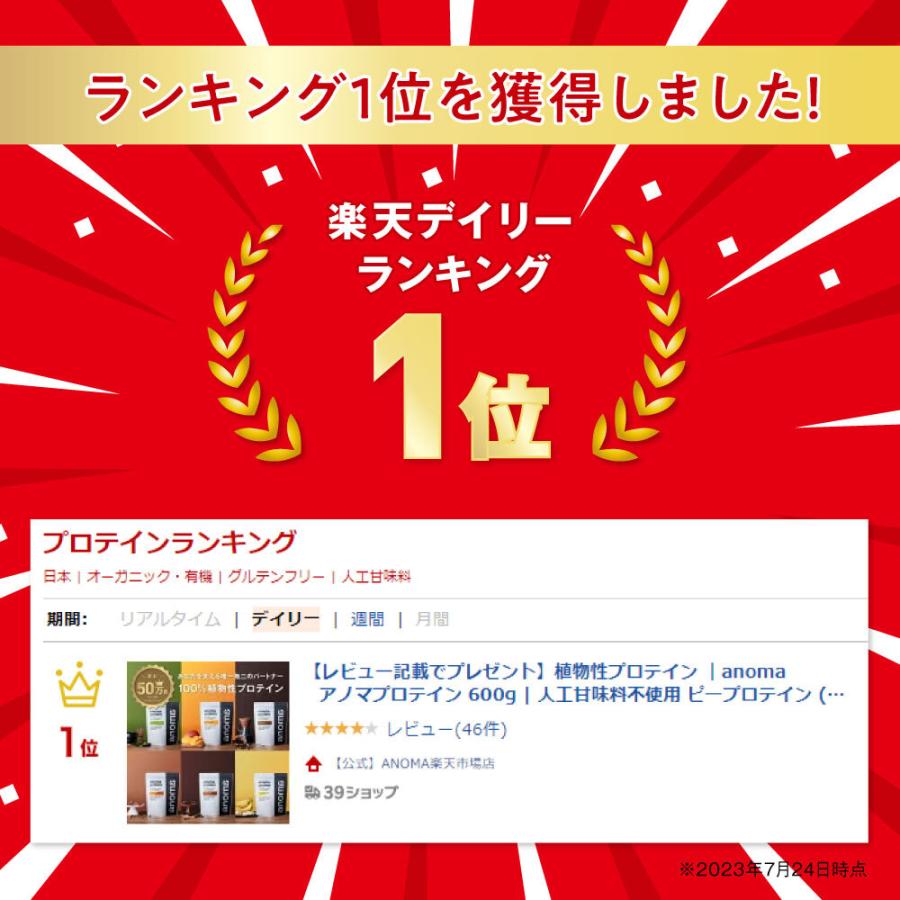 植物性プロテイン anoma アノマ 600g 人工甘味料不使用 ピープロテイン えんどう豆 女性 置き換え 美容 ダイエット ビーガン 鉄分 たんぱく質 BCAA アルギニン | anoma | 01