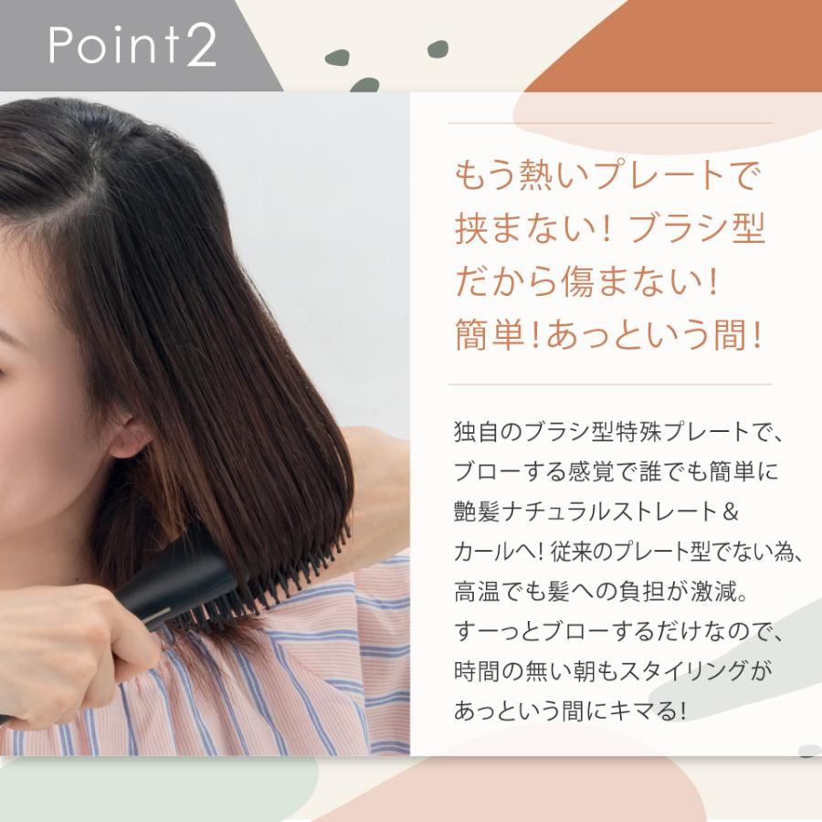 Agetuya（アゲツヤ） ヒートブラシアイロン ブラシ型ヘアアイロン 海外