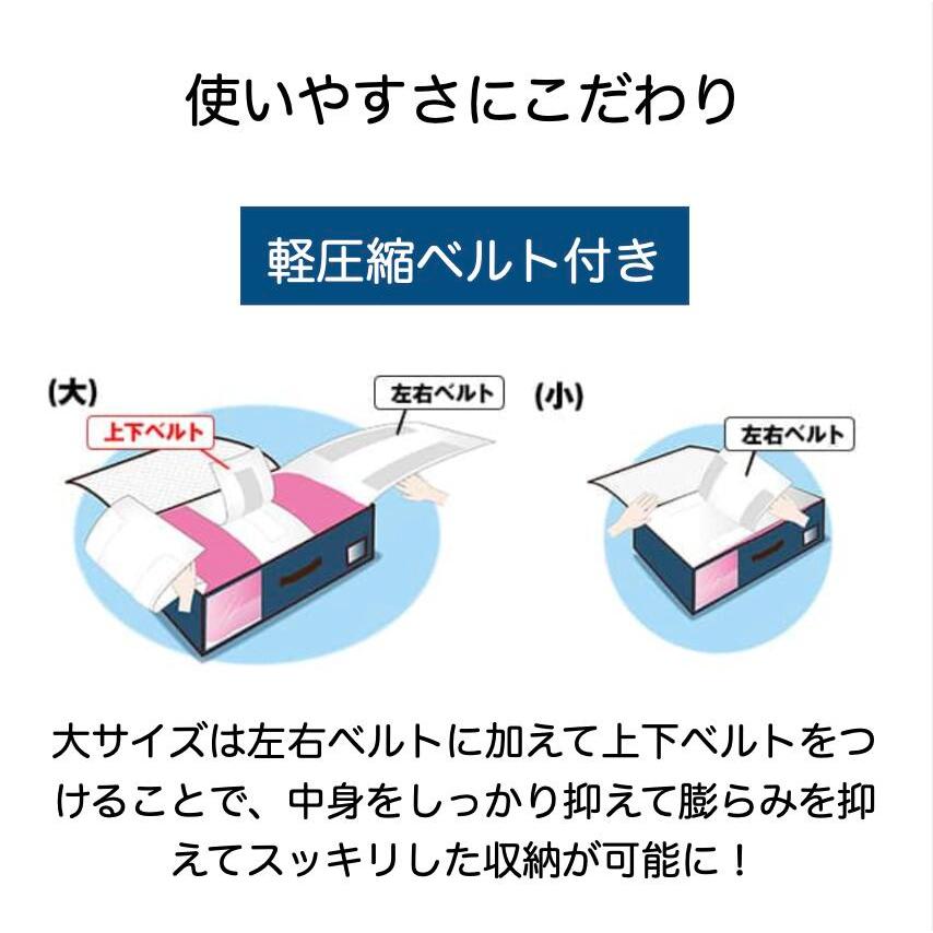 テイジン 乾っとパック ネイビー 小 2枚組 収納ボックス 布団圧縮袋 ベッド下 収納 圧縮袋 布団収納袋 押入れ収納ケース 着物収納ケース 衣装ケース 収納｜rasta｜08