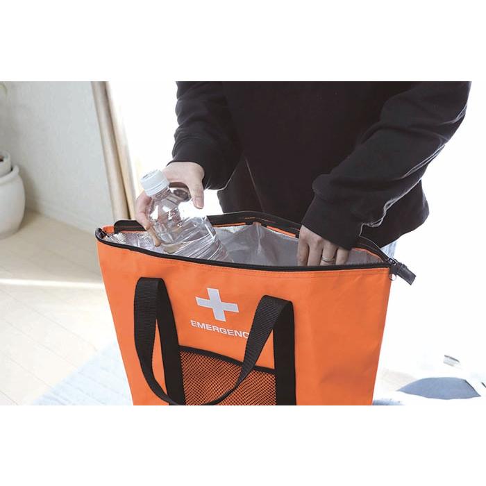 非常用防災保冷温【リュック&トートバッグ25点セット (オレンジ)】1個