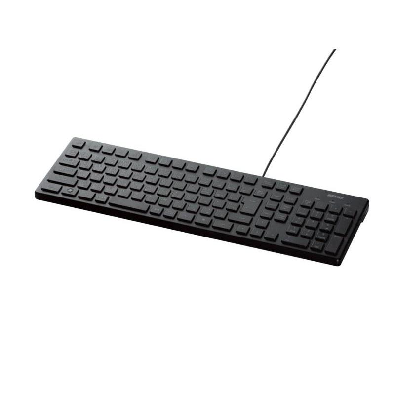 BUFFALO USB接続 有線スタイリッシュキーボード ブラック BSKBU15BK |  | 01