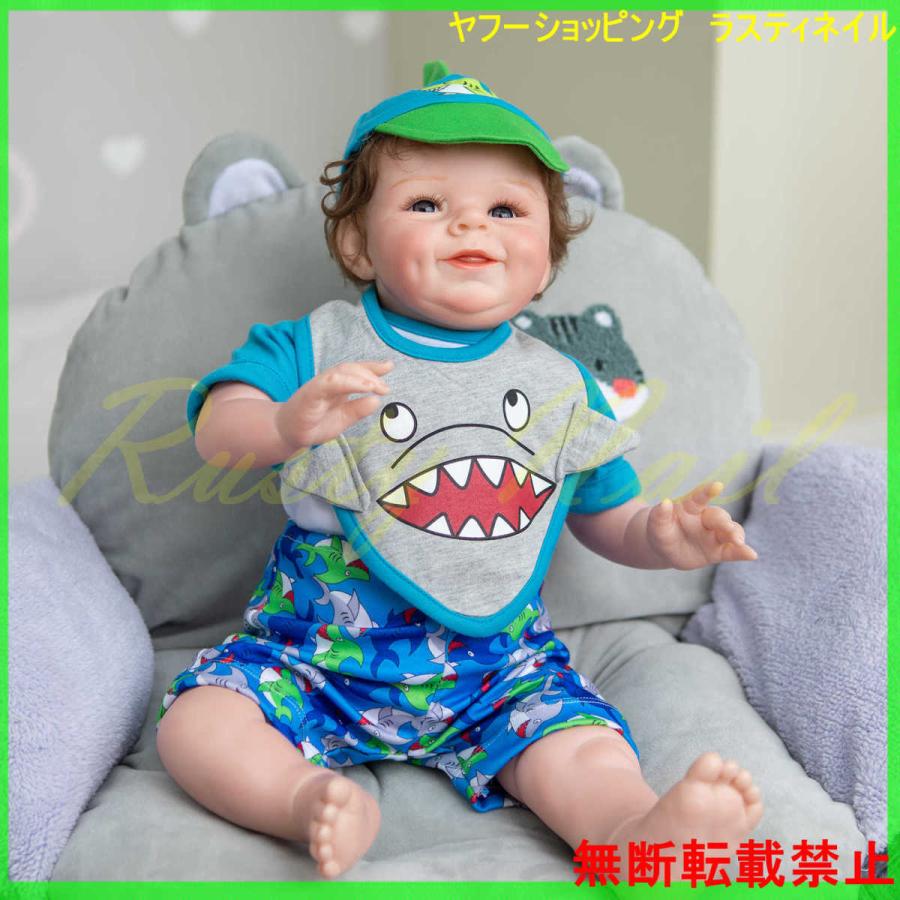 抱き人形 リアル 男の子 赤ちゃん 人形 リボーンドール 可愛い笑顔 55センチ 衣装付き 抱き人形 おしゃれ Asociacionaepi Es