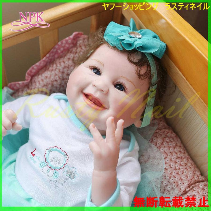 2色の目 リアル ソフトシリコーン 女の子 赤ちゃん 人形 リボーンドール 抱き人形 55cm Doll Reborn かわいい 笑顔 抱き人形 格安 Themtransit Com