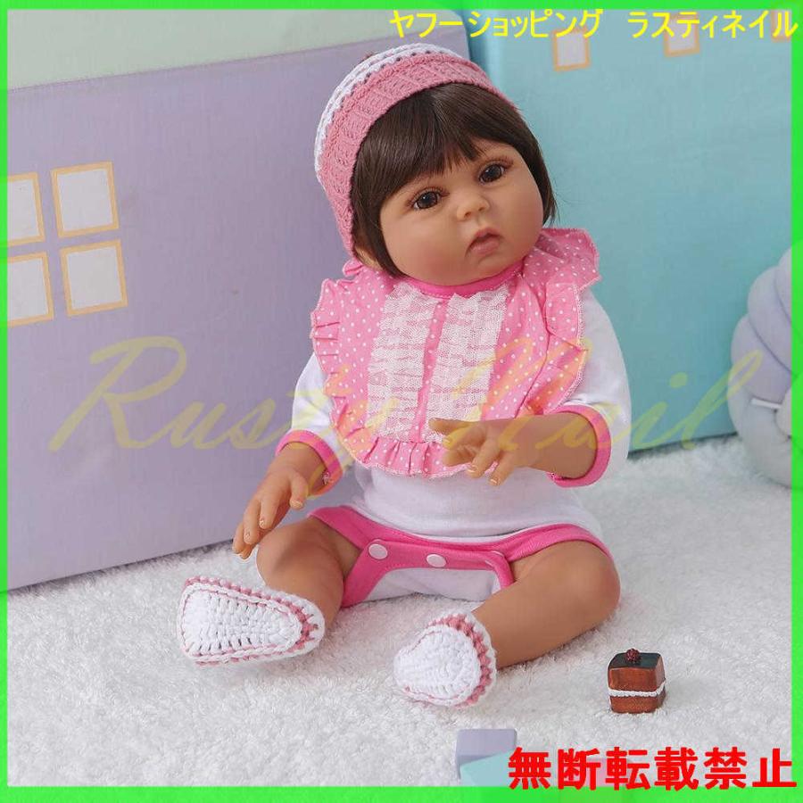 抱き人形 リアル ソフトシリコーン 女の子 赤ちゃん 人形 リボーンドール かわいい 茶色の肌 47cm Doll Reborn 抱き人形 Ginger掲載商品 Themtransit Com
