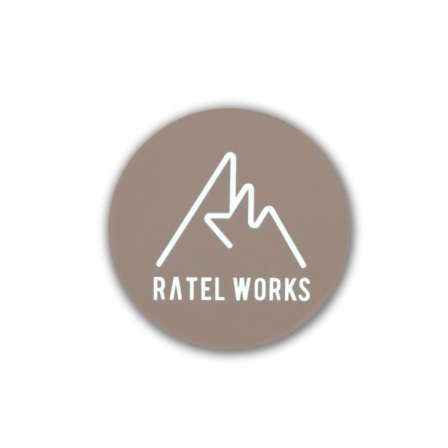 値引き RATELWORKS ラーテルワークス ステッカー長方形 プリントステッカー ロゴステッカー RWS0057