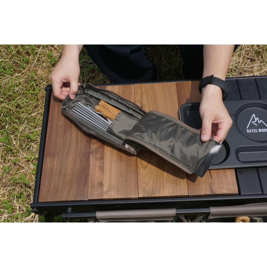 クチーナボックス CUCINA BOX  グレージュ　カトラリー収納バック　食器　ラーテルワークス　ratelworks　キャンプ デイャン キッチン (rws0078) |  | 06