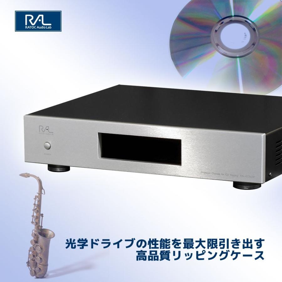 CDリッピング用 制振強化 5インチドライブ プレミアムケース RAL