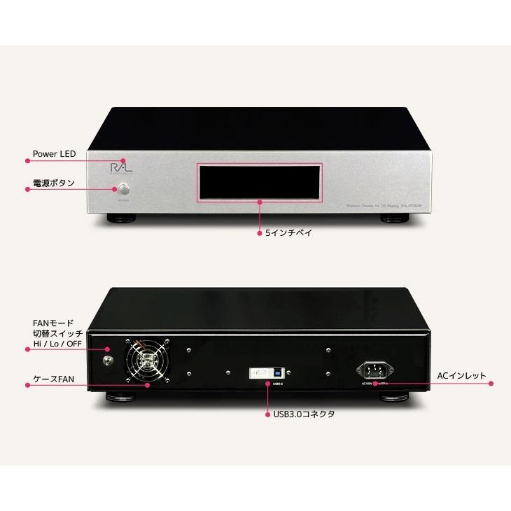 CDリッピング用 制振強化 5インチドライブ プレミアムケース RAL