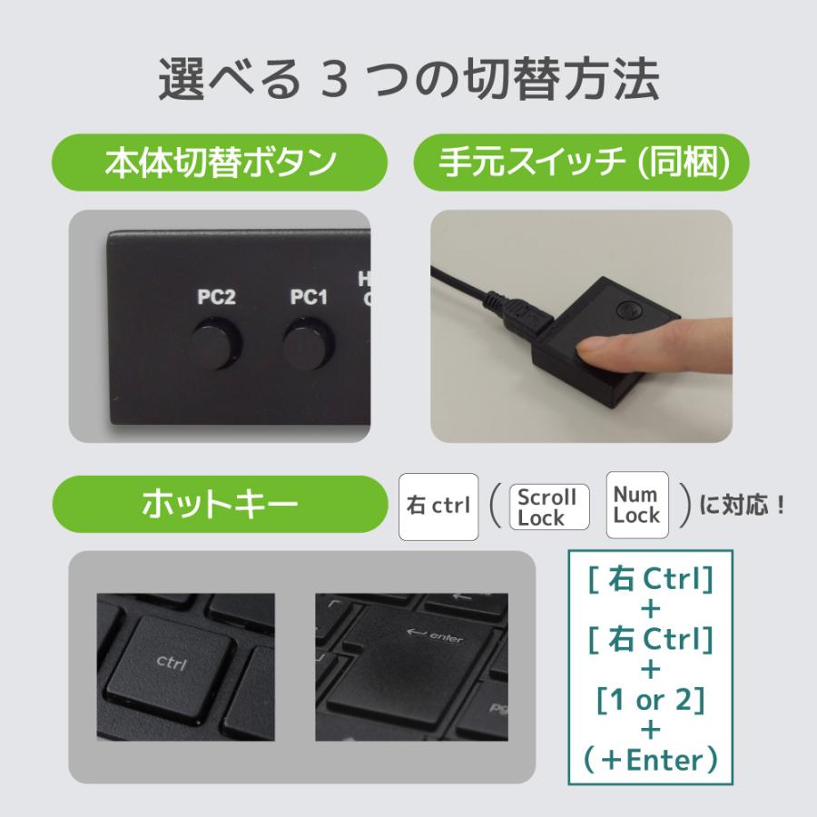 8K60Hz/4K120Hz対応 HDMIパソコン切替器（2台用）RS-260UH-8K |  | 07