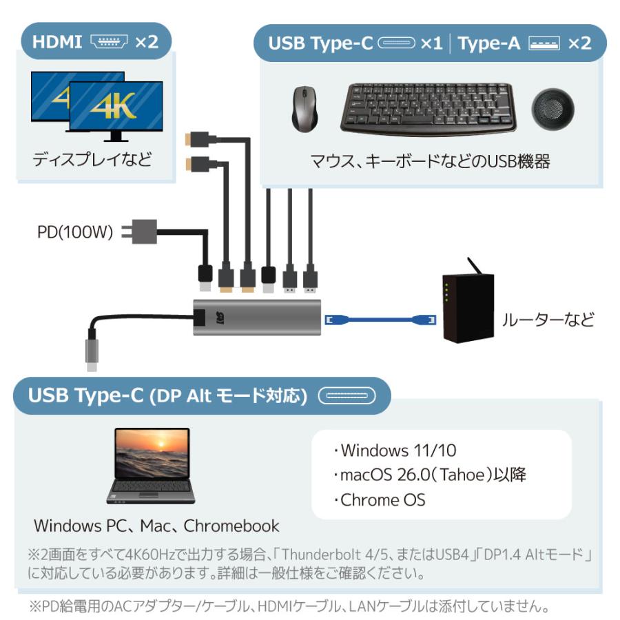 RATOC Systems（ラトックシステム） デュアルディスプレイアダプター