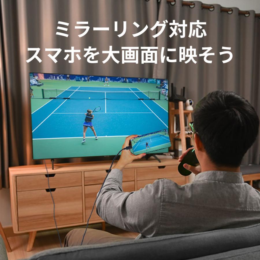 USB Type-C to HDMI 変換ケーブル（PD対応・2m）RS-UCHD4K60-2M  iPhone17 対応 ケーブル Type-C 4K60Hz HDR USB-C |  | 04