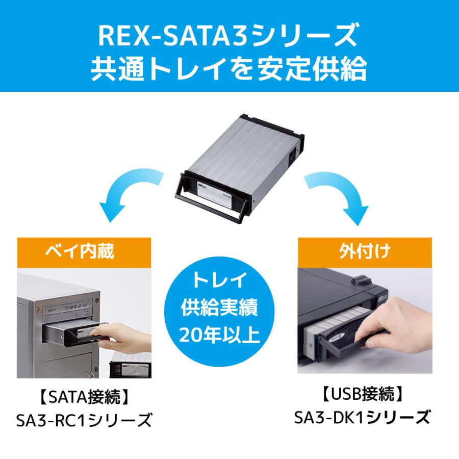 USB3.0 eSATA リムーバブルケース (外付け1ベイ) SA3-DK1-EU3Z HDD ケース 3.5 2.5 HDDケース 3.5インチ 2.5インチ USB_7