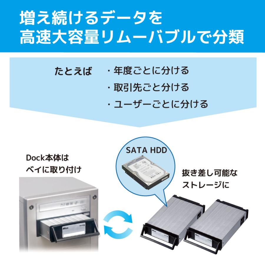 RATOC Systems（ラトックシステム） SATA リムーバブルケース 内蔵