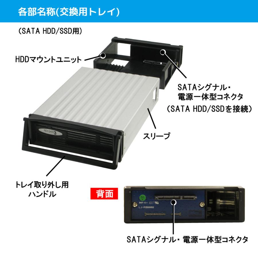 【中古品】REX-SATA HDDケース SA-35TRA-LG (6個セット) 中古品】REX-SATA HDDケース SA-35TRA-LG (6個セット)