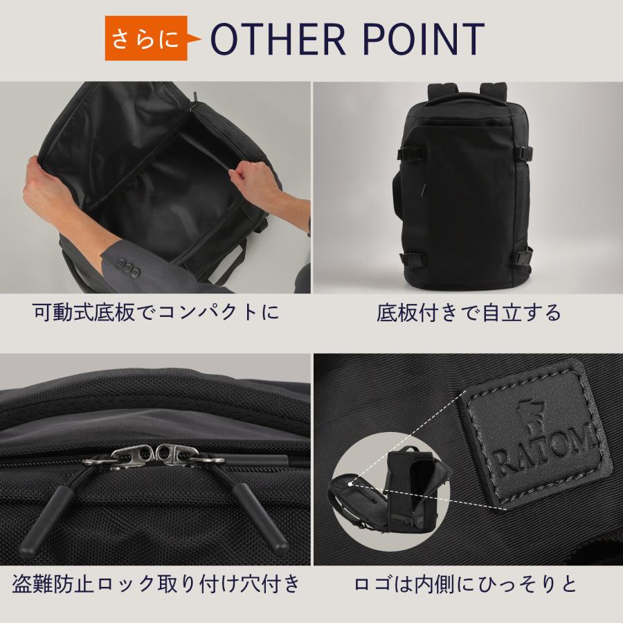(メーカー希望価格16,800円→6,999円)リュック 大容量 メンズ レディース バックパック 旅行 バッグ ビジネス 大きめ 出張 通勤 スーツケース キャリー 送料無料 | RATOM | 18