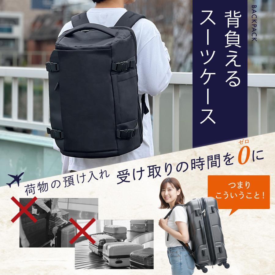 (メーカー希望価格16,800円→6,999円)リュック 大容量 メンズ レディース バックパック 旅行 バッグ ビジネス 大きめ 出張 通勤 スーツケース キャリー 送料無料 | RATOM | 04