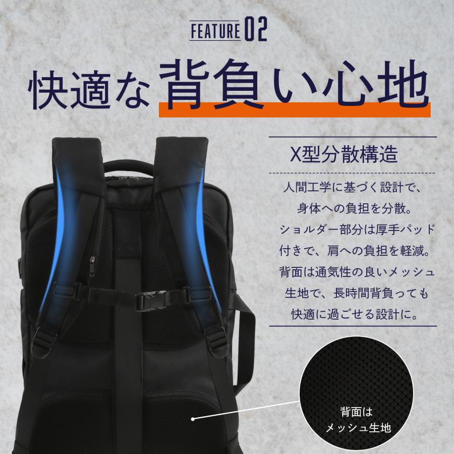 (メーカー希望価格16,800円→6,999円)リュック 大容量 メンズ レディース バックパック 旅行 バッグ ビジネス 大きめ 出張 通勤 スーツケース キャリー 送料無料 | RATOM | 08