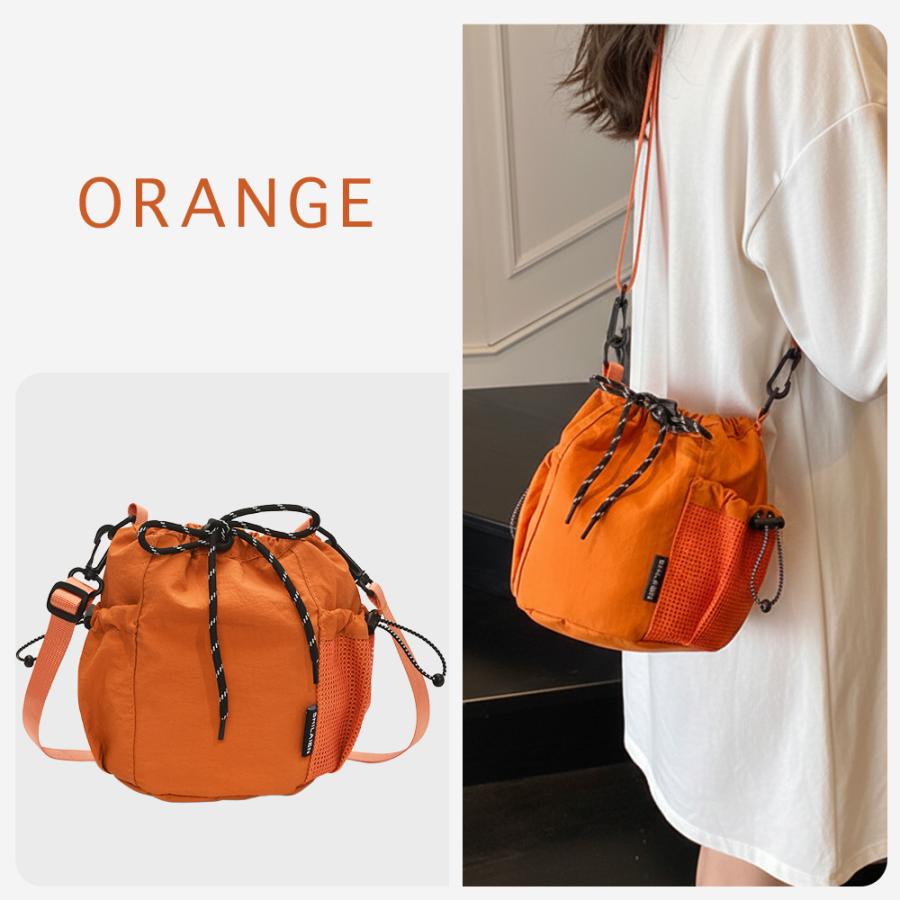 （全10色） ショルダーバッグ レディース メンズ バッグ 小さめ ナイロン 耐水 ポシェット 可愛い アウトドア サコッシュ 軽量 斜めがけ 巾着 多収納 | RATOM | 29