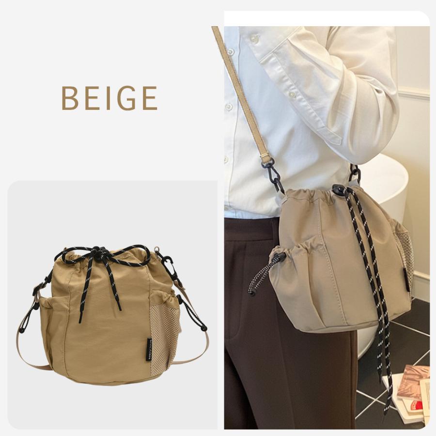 （全10色） ショルダーバッグ レディース メンズ バッグ 小さめ ナイロン 耐水 ポシェット 可愛い アウトドア サコッシュ 軽量 斜めがけ 巾着 多収納 | RATOM | 27