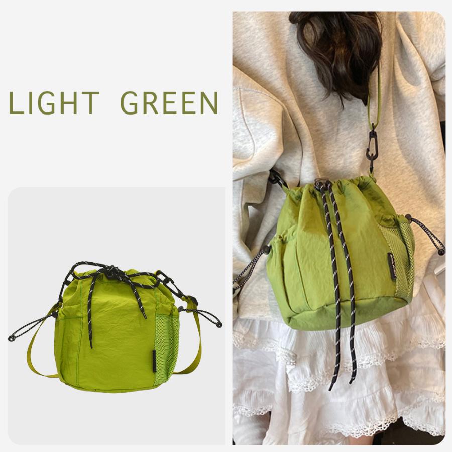 （全10色） ショルダーバッグ レディース メンズ バッグ 小さめ ナイロン 耐水 ポシェット 可愛い アウトドア サコッシュ 軽量 斜めがけ 巾着 多収納 | RATOM | 24