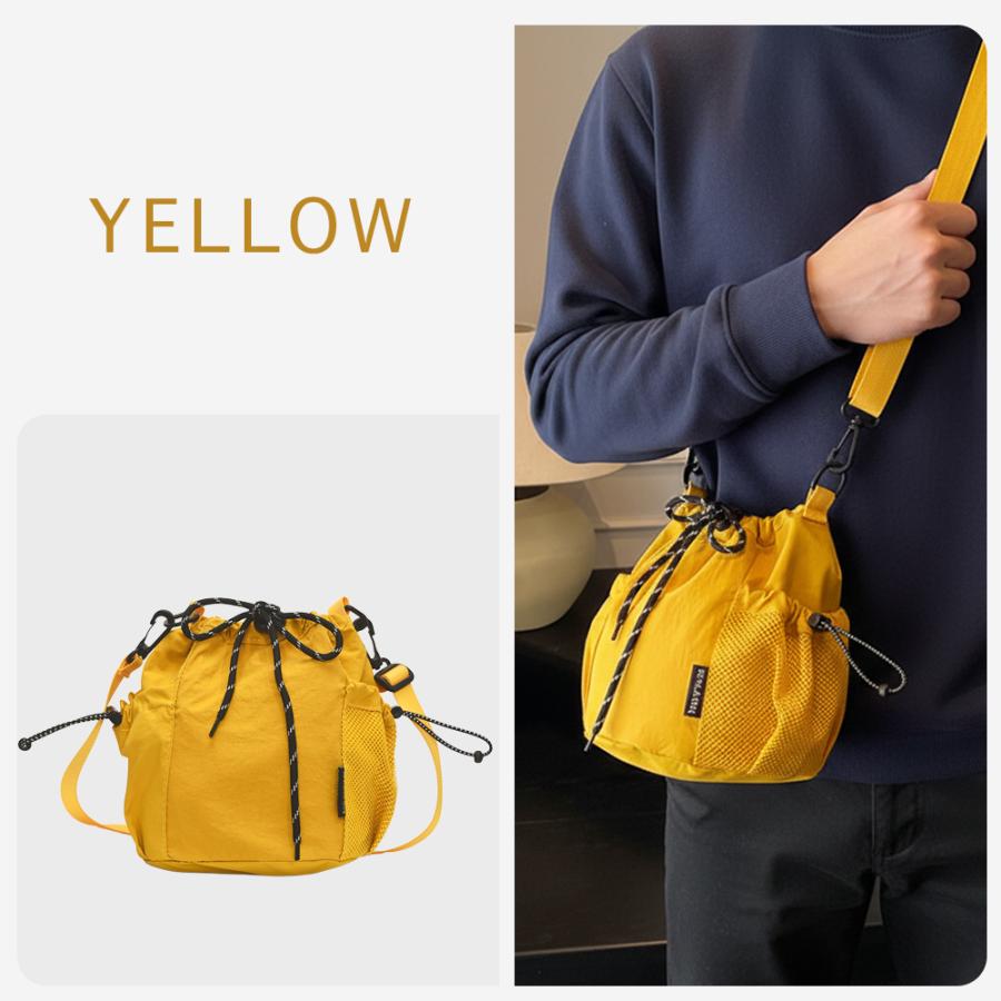 （全10色） ショルダーバッグ レディース メンズ バッグ 小さめ ナイロン 耐水 ポシェット 可愛い アウトドア サコッシュ 軽量 斜めがけ 巾着 多収納 | RATOM | 23
