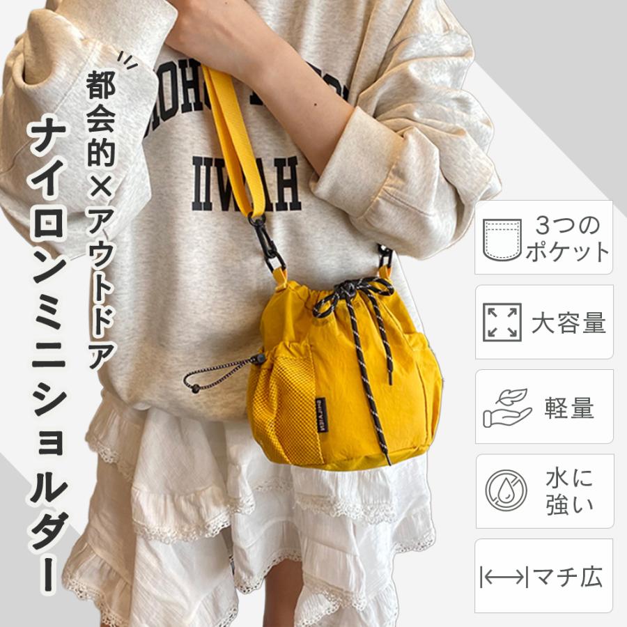 （全10色） ショルダーバッグ レディース メンズ バッグ 小さめ ナイロン 耐水 ポシェット 可愛い アウトドア サコッシュ 軽量 斜めがけ 巾着 多収納 | RATOM | 11