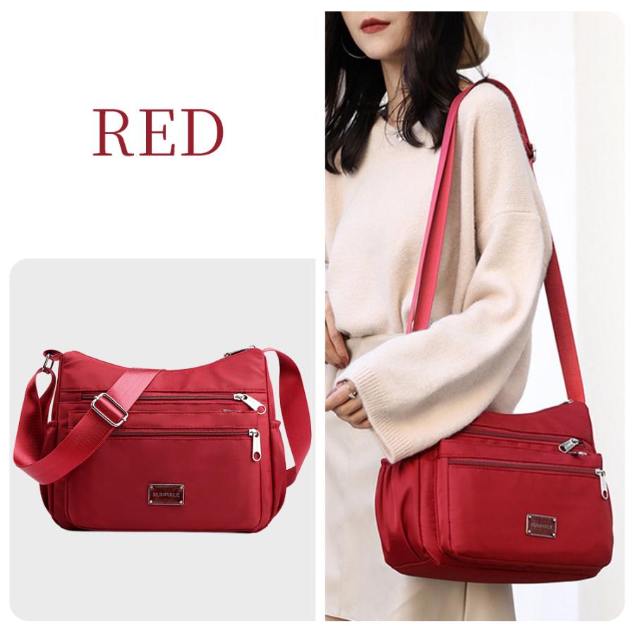 （スカーフ付き） ショルダーバッグ レディース 軽量 斜めがけ 大容量 防水 肩掛け 大きめ ブランド 人気 アウトドア 可愛い ナイロン マザーズバッグ | RATOM | 17