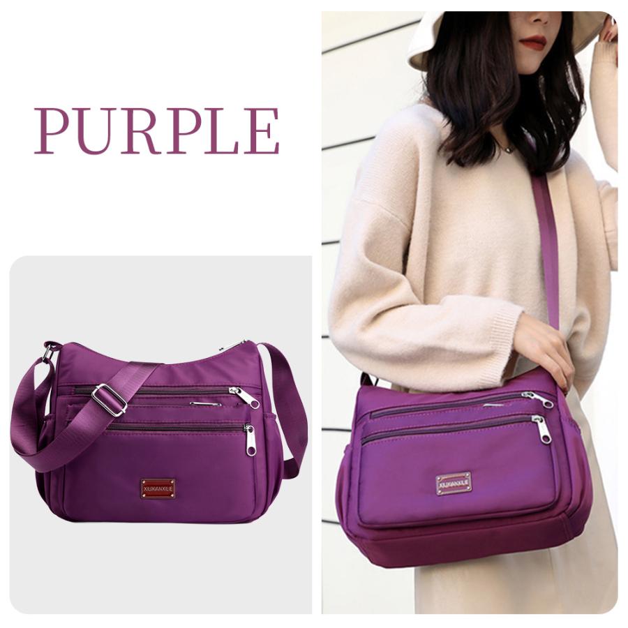 （スカーフ付き） ショルダーバッグ レディース 軽量 斜めがけ 大容量 防水 肩掛け 大きめ ブランド 人気 アウトドア 可愛い ナイロン マザーズバッグ | RATOM | 18