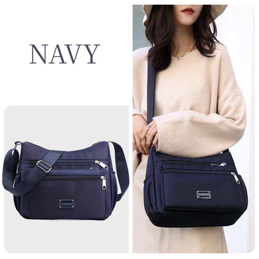 （スカーフ付き） ショルダーバッグ レディース 軽量 斜めがけ 大容量 防水 肩掛け 大きめ ブランド 人気 アウトドア 可愛い ナイロン マザーズバッグ | RATOM | 19