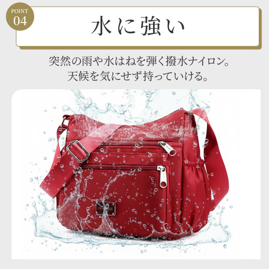 （スカーフ付き） ショルダーバッグ レディース 軽量 斜めがけ 大容量 防水 肩掛け 大きめ ブランド 人気 アウトドア 可愛い ナイロン マザーズバッグ | RATOM | 10