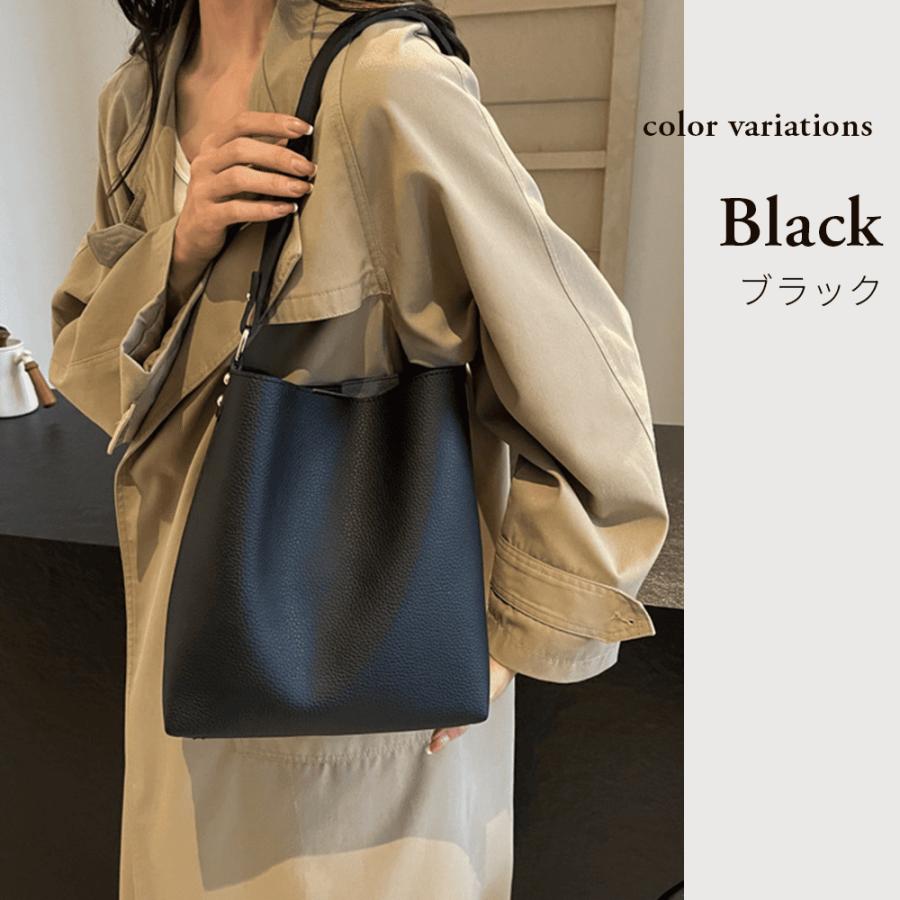 （ポーチ付き） ショルダーバッグ レディース トートバッグ 2way 斜めがけ 軽量 縦型 大容量 仕事用 自立 ビジネスバッグ 旅行 革 バッグ カバン 収納 | RATOM | 16