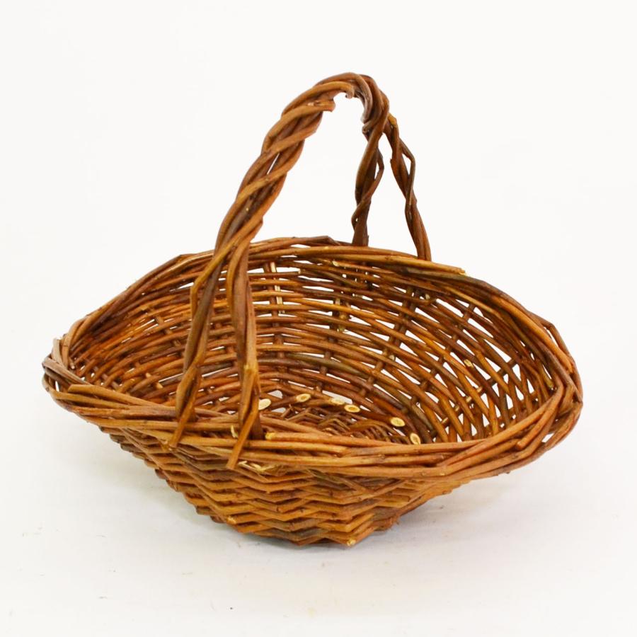 BARK BASKET FLOWERPICKING 皮付き柳 : ラタンハウスかごや ヤフー店