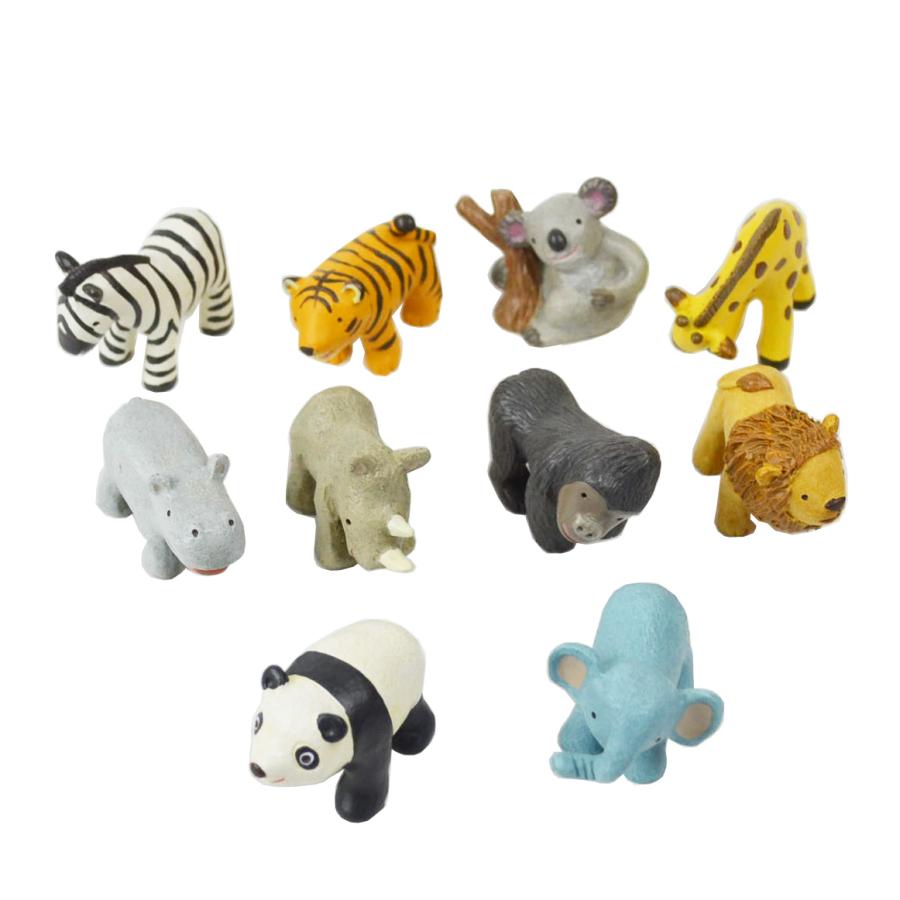 ノーティーZOO 10種類セット ミニチュアマスコット 置物 : ラタン