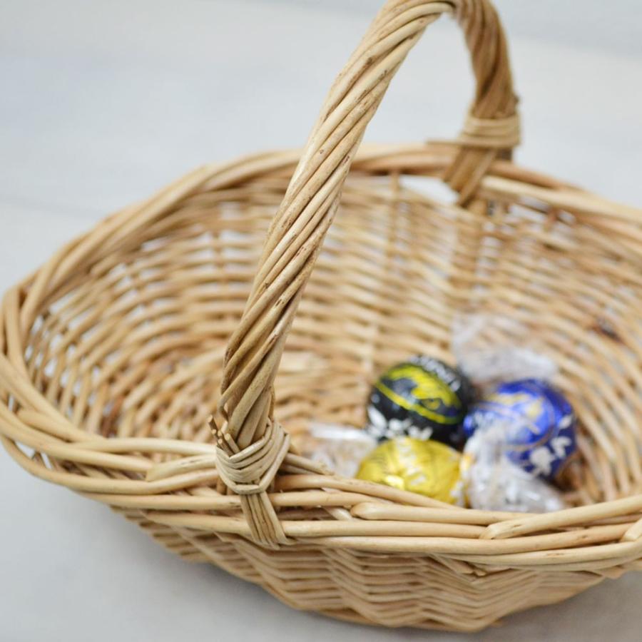小さな ウィッカーバスケット 持ち手付き ミニ ナチュラル : ラタン