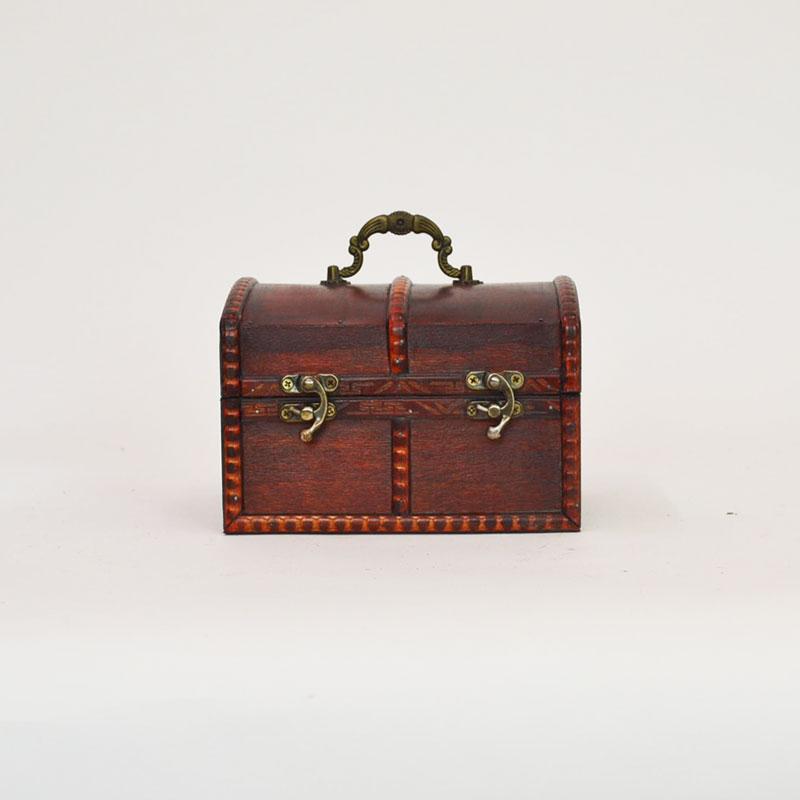 宝箱 アンティーク ブラウン L 収納 おもちゃ ボックス : ラタンハウス