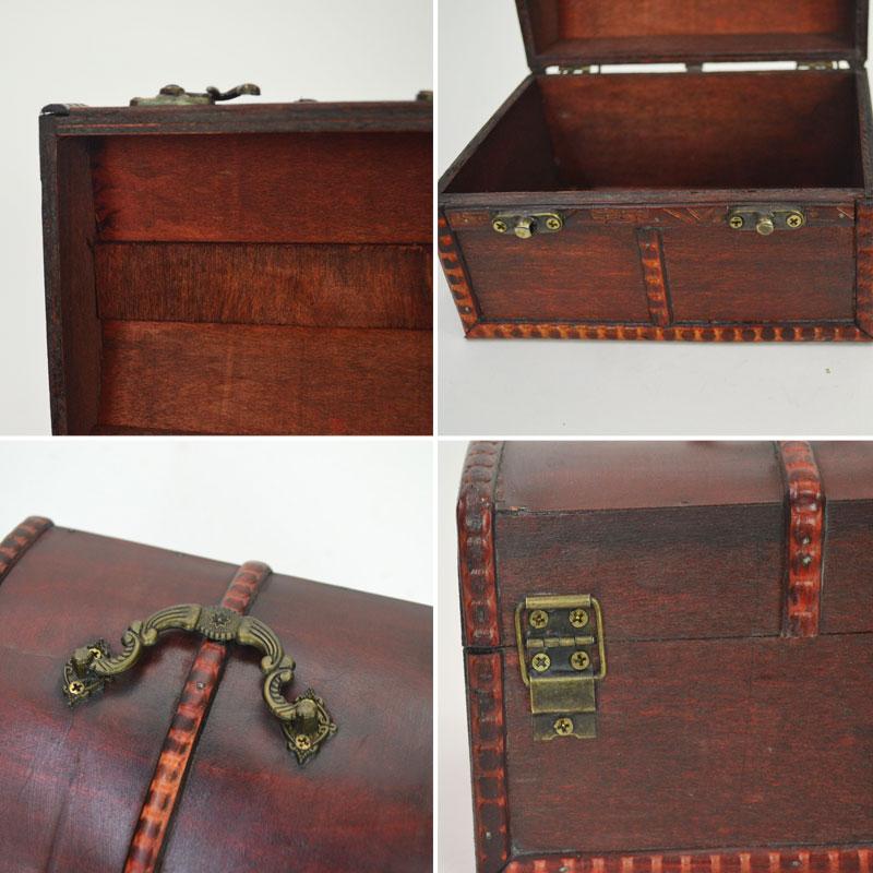 宝箱 アンティーク ブラウン L 収納 おもちゃ ボックス : ラタンハウス