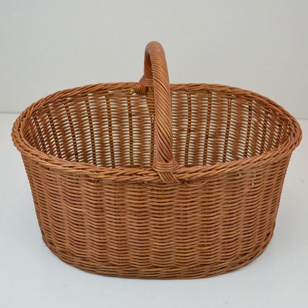 送料込 ⭐︎ アンティーク調 ラタンハウス 籐 かご バスケット ピクニック 大きなピクニックバスケット ラタン ヴィンテージ おしゃれ : ラタン