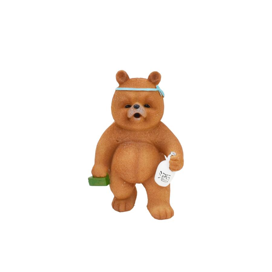 参事です‼️カラフルなレジン製クマの置物 ダッドベア 読書 本 くま レジン オブジェ クマ 置物 熊