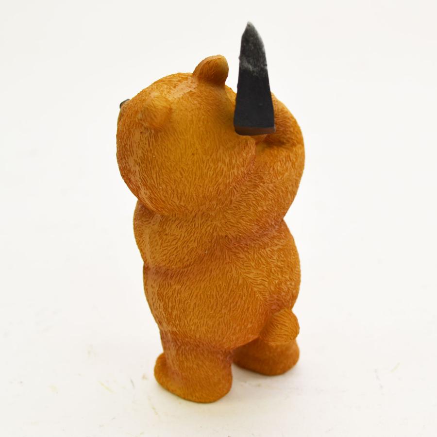 ダッドベア オノアゲ くま レジン オブジェ クマ 置物 熊 : ラタン