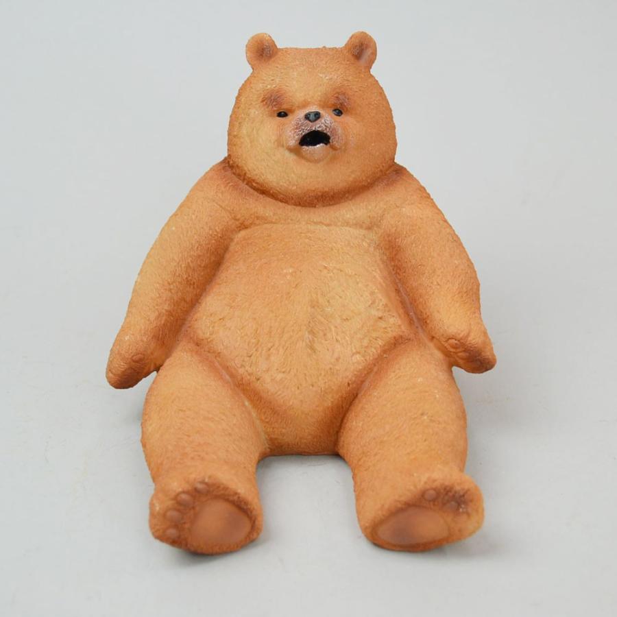 ダッドベア lサイズ レジン ガーデン オブジェ クマ くま : ラタン