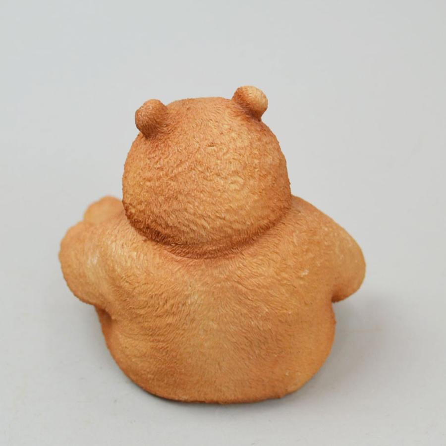 ダッドベア lサイズ レジン ガーデン オブジェ クマ くま : ラタン